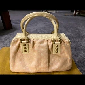 Louis Vuitton Pink Mini Lin Trapeze Shoulder Tote Bag